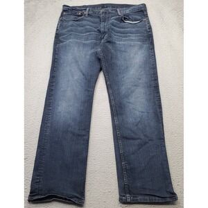 Levi's 559‎ Jeans Mens 38x32 Blue Denim Regular Double Stitch Dark Wash Wide Leg